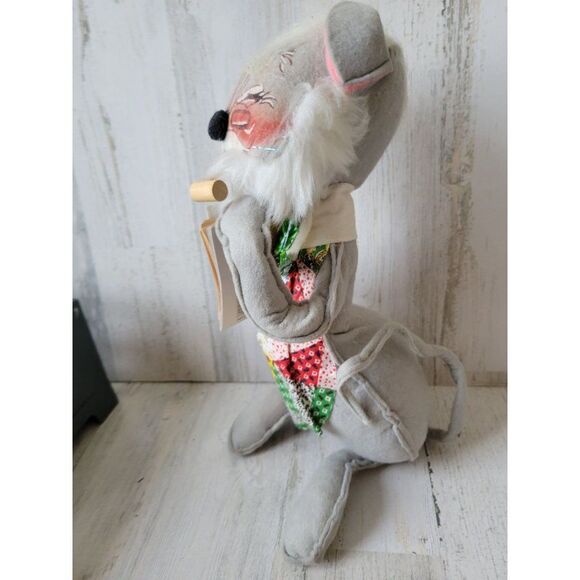 Annalee 1971 mouse large Grandpa newspaper pipe vintage - Picture 2 of 8